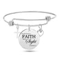 Stainless Steel Christian Charm Bracelet