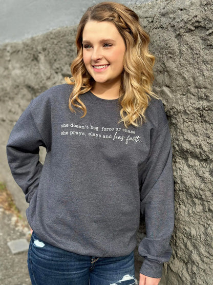 She Has Faith Sweatshirt