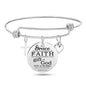 Stainless Steel Christian Charm Bracelet